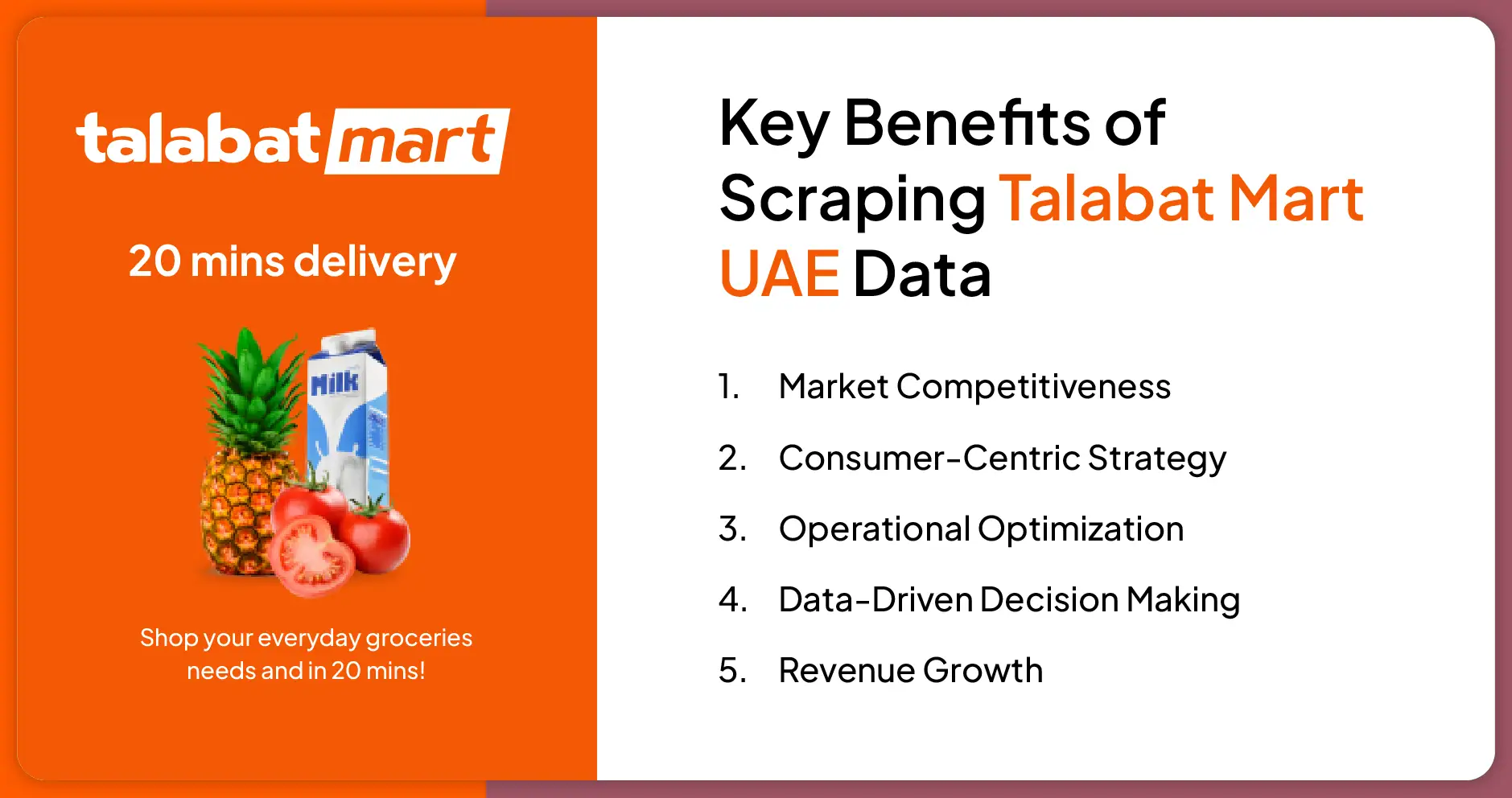Key Benefits of Scraping Talabat Mart UAE Data